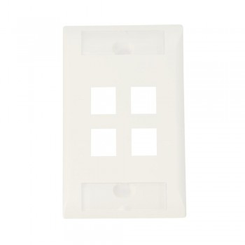 TE Connectivity Placa para Pared 4 Puertos, Blanco - Envío Gratis