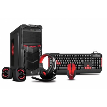 Gabinete Xtech XT-GMR-S LED Rojo, Tower, ATX, USB 2.0, con Fuente de 800W - Envío Gratis