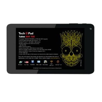 Tablet TechPad SIM700 7'', 8GB, 800 x 480 Pixeles, Android 4.4, WLAN, Diseño Simpsons - Envío Gratis
