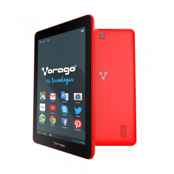 Tablet Vorago PAD 7 V2 7'', 1GB, 800x480 Pixeles, Android 4.4, WLAN, Rojo - Envío Gratis