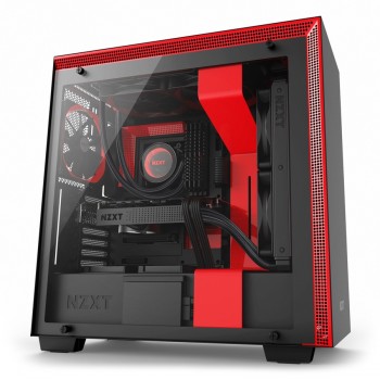 Gabinete NZXT H700 con Ventana, Midi-Tower, ATX/EATX/Micro-ATX/Mini-DTX, USB 2.0, Sin Fuente, Rojo/Negro - Envío Gratis