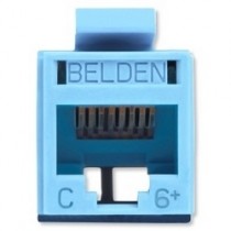 Belden Conector RJ-45 Cat6, Azul - Envío Gratis