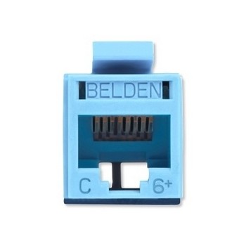 Belden Conector RJ-45 Cat6, Azul - Envío Gratis