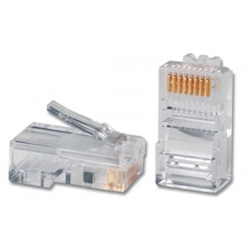 Siemon Conector RJ-45 de 8 Posiciones y 8 Contactos Cat5e, Transparente - Envío Gratis