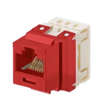 Panduit Conector RJ-45 para Cable Cat5e, Rojo - Envío Gratis