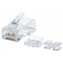 Intellinet Plug RJ-45 Cat6 UTP, Bote con 80 Piezas Transparentes - Envío Gratis