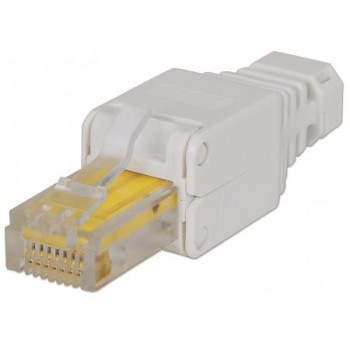 Intellinet Plug RJ-45 Cat6 UTP para Crimpear sin Herramienta, Blanco, 1 Pieza - Envío Gratis