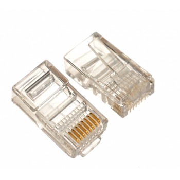 Logico Plug Modular Cat5e RJ-45, Transparente, 100 Piezas - Envío Gratis