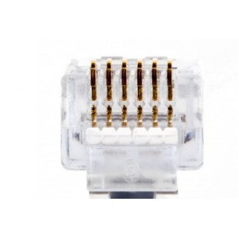 Platinum Tools Conector EZ-RJ12/RJ11, Transparente, 1 Pieza - Envío Gratis