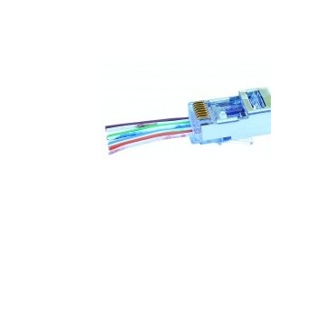 Platinum Tools Conector EZ-RJ45 Cat5e/6, Transparente, 10 Piezas - Envío Gratis