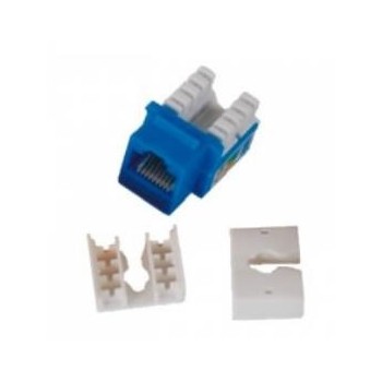 Enson Conector Jack RJ-45 Cat6 90 Grados, Azul - Envío Gratis