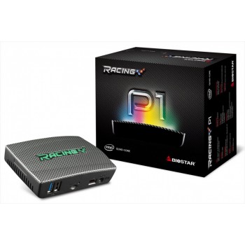 Mini PC Biostar RACING P1, Intel Quad Core Z8350 1.92GHz, 4GB, 64GB, FreeDOS - Envío Gratis