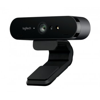 Logitech Webcam con Micrófono BRIO, 4K Ultra HD, 4096 x 2160 Pixeles, USB 3.0, Negro - Envío Gratis