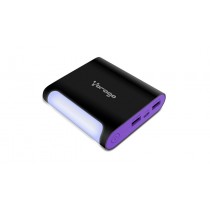 Cargador Portátil Vorago PowerBank 301, 12.000mAh, USB y Micro-USB, Negro/Morado - Envío Gratis