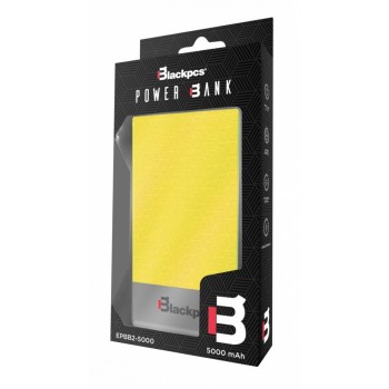 Cargador Portátil Blackpcs Power Bank Colors, 5000mAh, Amarillo - Envío Gratis