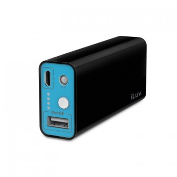 Cargador Portátil iLuv myPower, 5200mAh, Negro - Envío Gratis