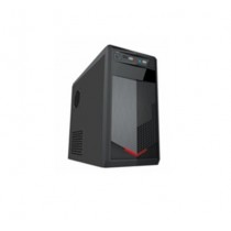 Gabinete Quaroni 92001PA, Midi-Tower, Micro-ATX/Mini-ITX, USB 2.0, con Fuente 400W, Negro/Rojo - Envío Gratis