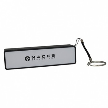 Cargador Portátil Naceb NA-606, 2200mAh, Negro/Plata - Envío Gratis