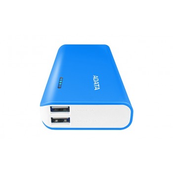 Cargador Portátil Adata PowerBank PT100, 10.000mAh, Azul/Blanco - Envío Gratis