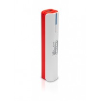 Cargador Portátil Klip Xtreme con Linterna Kenergy, 2600mAh, Rojo/Blanco - Envío Gratis