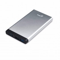 Cargador Portátil Genius ECO-u1027, 10.000mAh, Plata - Envío Gratis