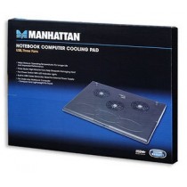Manhattan Base para Laptops con 3 Ventiladores, USB 2.0, Negro - Envío Gratis