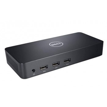 Dell Docking Station D3100, 2x USB 2.0, 3x USB 3.0, 1x RJ-45, Negro - Envío Gratis