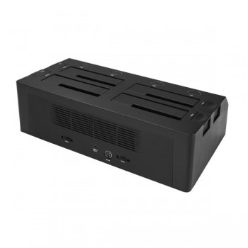 StarTech.com Docking Station SDOCK4U313 USB 3.1, 1x USB 3.1, 4 Bahías SATA 2.5/3.5'' para SSD o Disco Duro, Negro - Envío Gratis