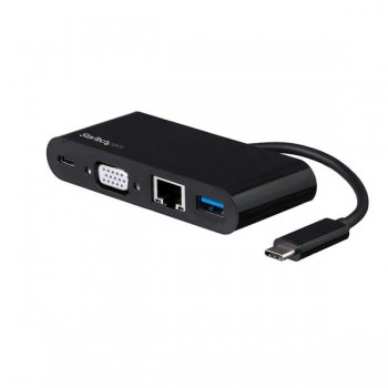 StarTech.com Docking Station USB C de 1 Puerto, 1x VGA, 1x RJ-45, Negro - Envío Gratis