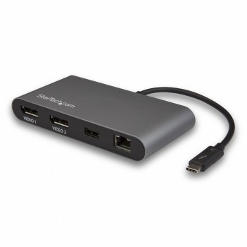 StarTech.com Mini Docking Station Thunderbolt 3, 1x USB 3.0, 2x DisplayPort, Negro - Envío Gratis