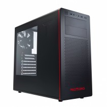 Gabinete Riotoro CR480 con Ventana, Midi-Tower, ATX/Micro-ATX/Mini-ATX, USB 3.1, sin Fuente, Negro/Rojo - Envío Gratis