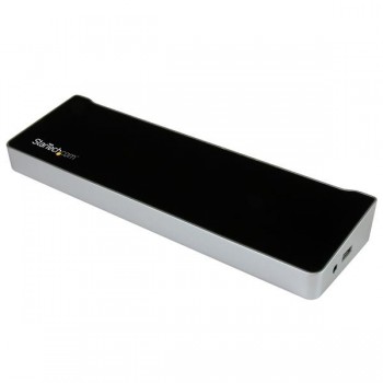 StarTech.com Docking Station USB3DOCKH2DP, 5x USB 3.0, 1x RJ-45, 2x DisplayPort - Envío Gratis