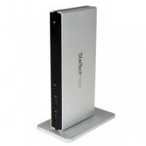 StarTech.com Replicador de Puertos Universal USB 3.0 para Laptop con DVI Doble y Ethernet Gigabit con Adaptadores HDMI VGA - Env