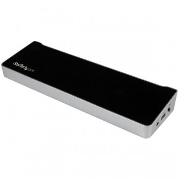 StarTech.com Docking Station para 2 Portátiles, 7x USB 3.0, 1x RJ-45, Negro Plata - Envío Gratis