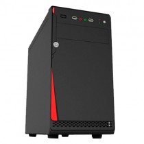 Gabinete Quaroni 92004CA, Midi-Tower, Micro-ATX Mini-ITX, USB 2.0, con Fuente 400W, Negro Rojo - Envío Gratis