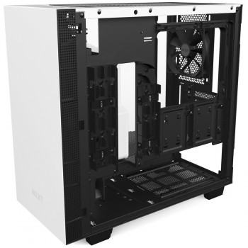 Gabinete NZXT H400 con Ventana, Mini-Tower, Mini-ITX/MicroATX, USB 3.0, sin Fuente, Blanco/Negro - Envío Gratis