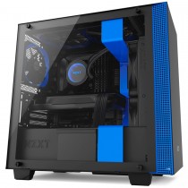 Gabinete NZXT H400 con Ventana, Mini-Tower, Mini-ITX/MicroATX, USB 3.0, sin Fuente, Negro/Azul - Envío Gratis