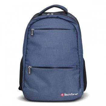 Techzone Mochila de Poliéster Warrior para Laptop 15.6'', Azul - Envío Gratis