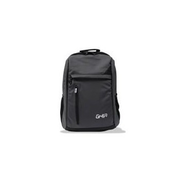 Ghia Mochila de Poliéster GM-004 para Laptop 15.6", Negro/Gris - Envío Gratis