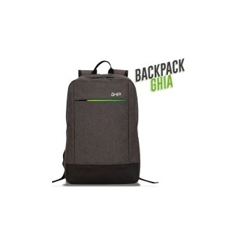 Ghia Mochila de Nylon/Poliéster GM-001 para Laptop 15.6", Verde/Gris - Envío Gratis