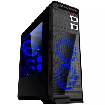 Gabinete Eagle Warrior Blade MK con Ventana, Tower, ATX/Micro-ATX, USB 2.0/3.0, sin Fuente, Negro/Azul - Envío Gratis