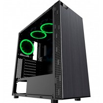 Gabinete Eagle Warrior Robot M con Ventana LED Verde, Tower, ATX/Micro-ATX, USB 2.0/3.0, sin Fuente, Negro - Envío Gratis