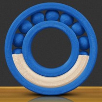 MakerBot Bobina de Filamento Soluble, Diámetro 1.75mm, 1kg, Azul/Blanco - Envío Gratis