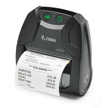 Zebra Impresora Móvil ZQ320, Térmica Directa, Inalámbrico, 203 x 203DPI, USB 2.0/Bluetooth4.0, Negro - Envío Gratis