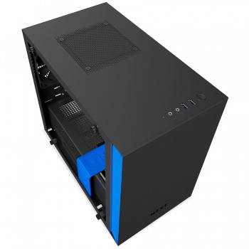 Gabinete NZXT H200 con Ventana, Mini-Tower, Mini-ITX MicroATX, USB 3.0, sin Fuente, Negro Azul - Envío Gratis