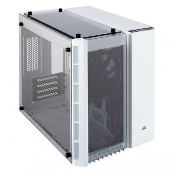 Gabinete Corsair Crystal 280X con Ventana, Micro-Tower, ATX, USB 3.0, sin Fuente, Blanco - Envío Gratis