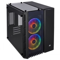 Gabinete Corsair Crystal 280X con Ventana RGB, Micro-Tower, ATX, USB 3.0, sin Fuente, Negro - Envío Gratis