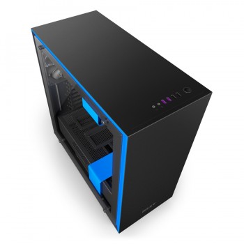 Gabinete NZXT H700 con Ventana, Midi-Tower, ATX/EATX/Micro-ATX/Mini-ATX, USB 2.0/3.0, sin Fuente, Negro/Azul - Envío Gratis