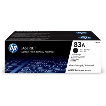 Tóner HP 83A Paquete Doble Negro, 2x 1500 Páginas - Envío Gratis