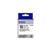 Cinta Epson LabelWorks Standard LK, Negro sobre Blanco, 18mm x 9m - Envío Gratis